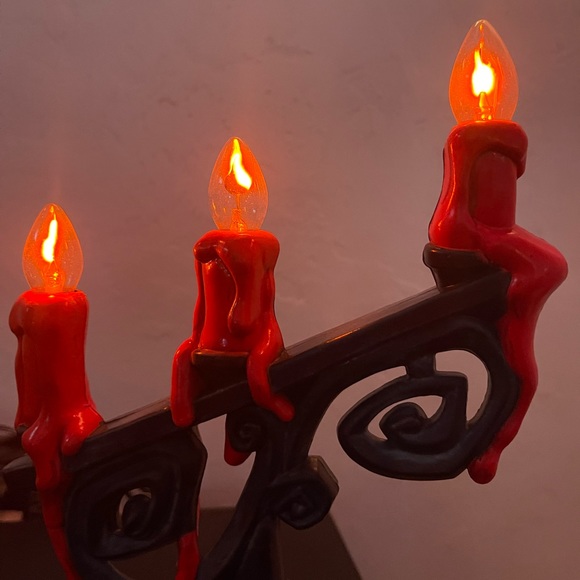 Vintage Other - Plug In Orange Candles - Halloween